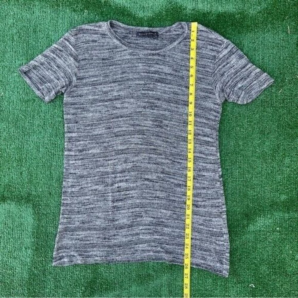 Whetherly Gray Short Sleeve Lightweight Crewneck Top Size S - Picture 5 of 8